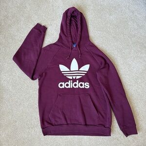 Adidas Burgundy Hoodie
